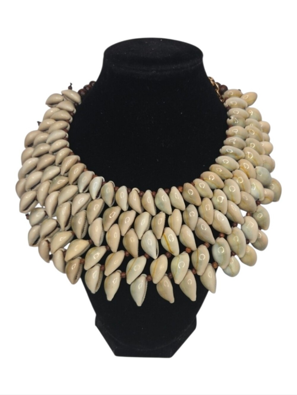 🤎▪️Natasha Couture ▪️gorgeous Cream Statement Beaded Collar Layered Necklace